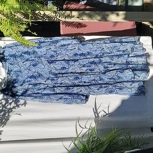 Joie Blue and Black Maxie Dress XXL